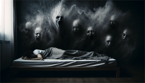 Sleep apnea-related nightmare sensation of suffocation