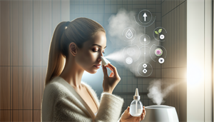 Illustration of nasal hygiene practices