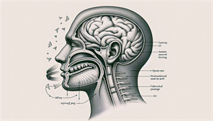 A diagram explaining how anti-snoring mouthpieces work.