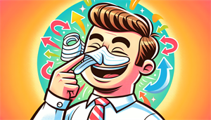 An illustration of nasal strips being applied to a person's nose, highlighting their use for nasal congestion.