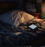 bed-with-phone