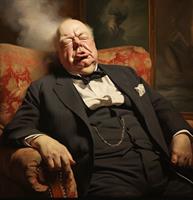  Winston Churchill's  snoring 