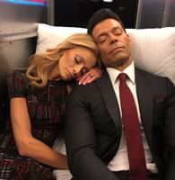 A heartwarming image of Kelly Ripa and Mark Consuelos sleeping peacefully despite their live with kelly and mark snoring