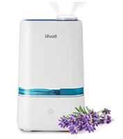 A LEVOIT cool mist humidifier with a large water tank and a long run time