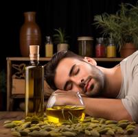  sleeping-without-snoring-by-using-olive-oil 