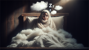 Illustration of a person sleeping with ZZZs above the head