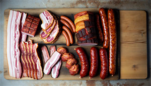 Selection of fatty meats