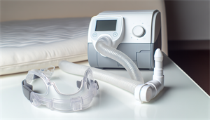 Photo of CPAP machine and oral appliance to depict treatment options for sleep apnea