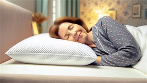 Woman enjoying a restful sleep on the best overall anti snoring pillow