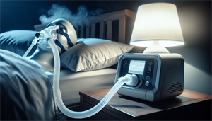 CPAP therapy machine and mask