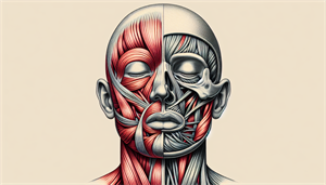 Illustration of facial and throat muscles