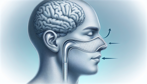 Illustration of nasal strips and dilators for improving nasal passages